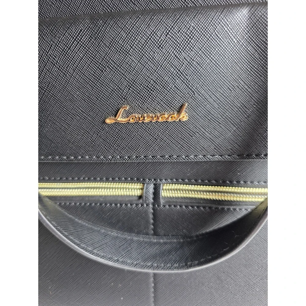 Lovevook Black Laptop Tote Bag Set Work Briefcase Minimalist Academia Large